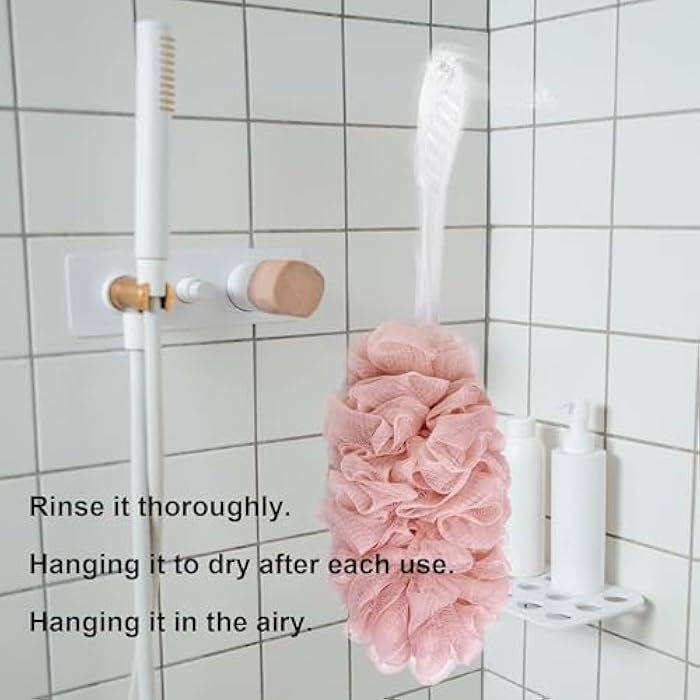 Generic Back Bath Brush - Loofah Scrubber - Long Handle for Shower - Loofah Exfoliating - Multi Color - 1Pack - Image 5